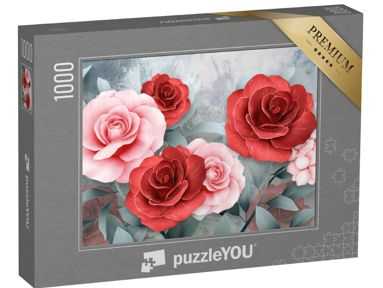 Puzzle 1000 Teile „Luxuriös: floraler Hintergrund für Hochzeiten“