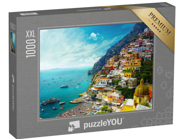 Puzzle 1000 Teile XXL „Positano amalfi, Italien“