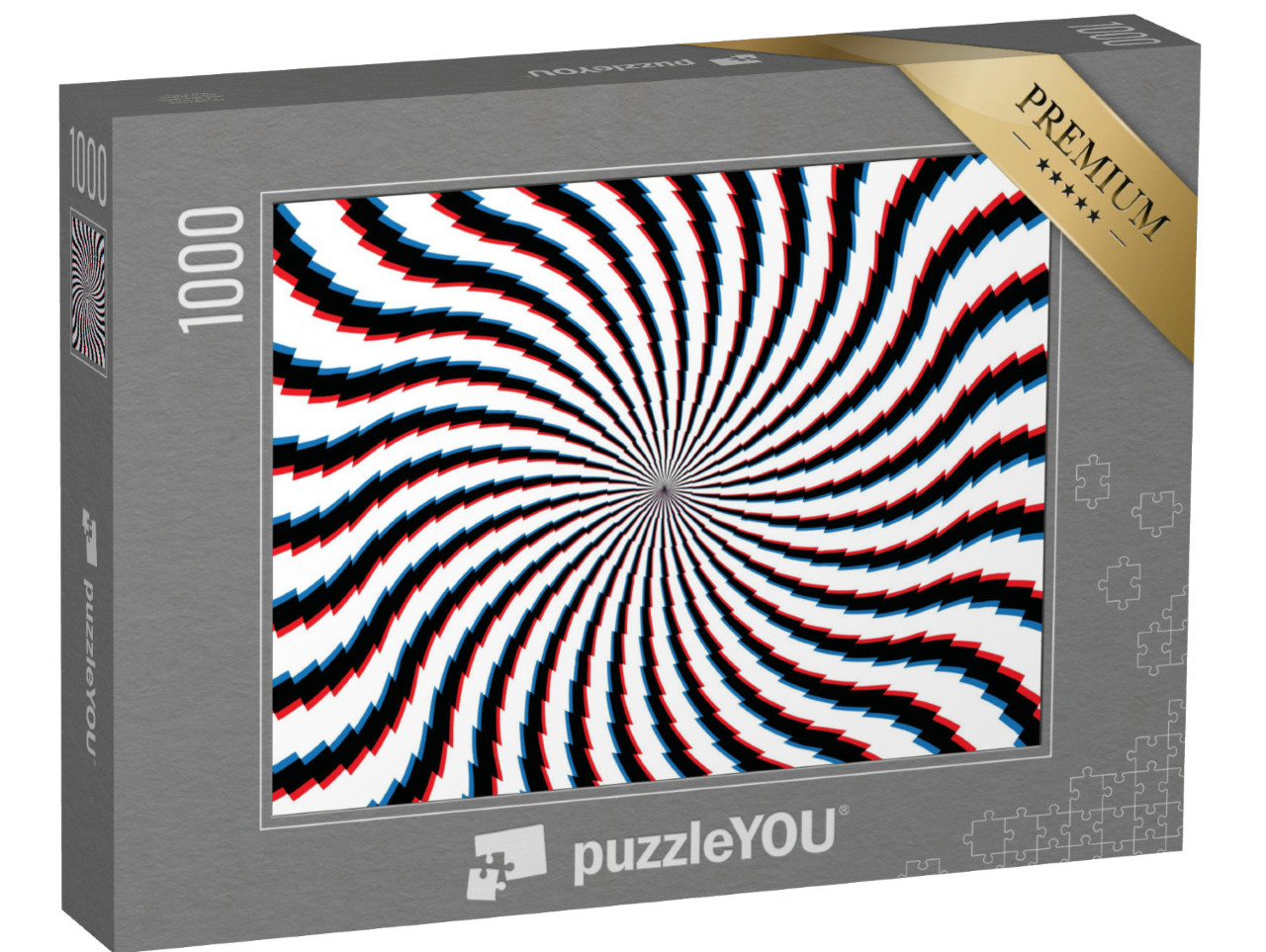 Puzzle 1000 Teile „Abstrakter hypnotischer Hintergrund“