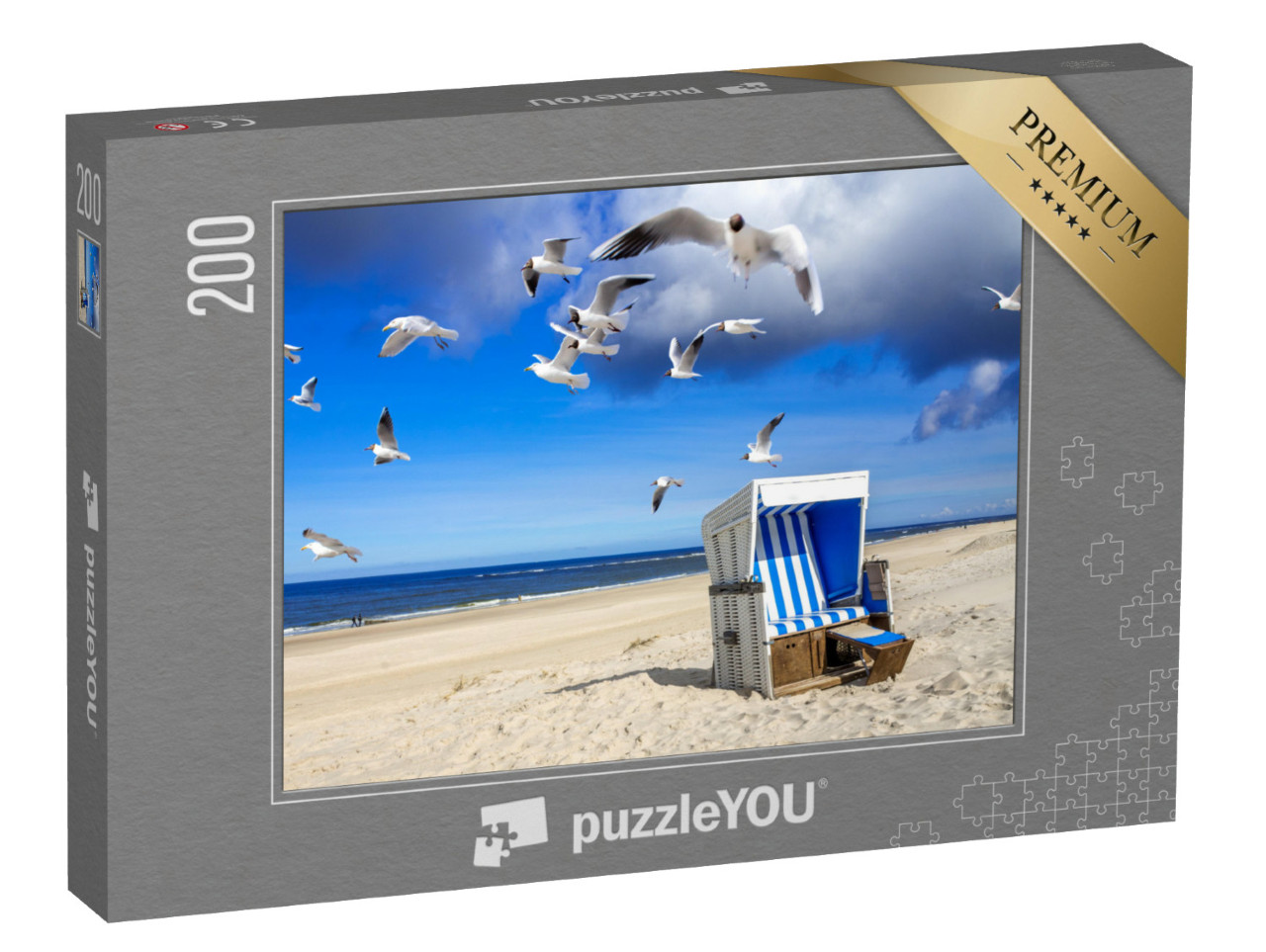 Puzzle 200 Teile „Strand von Westerland, Sylt“