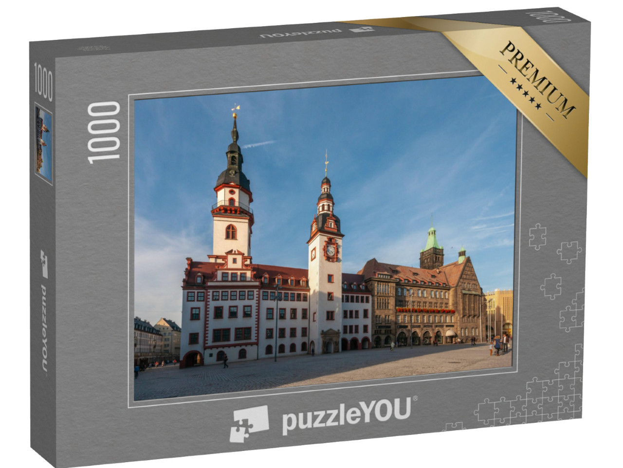 Puzzle 1000 Teile „Rathaus Chemnitz“