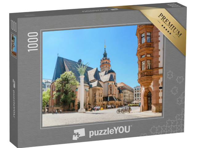 Puzzle 1000 Teile „St. Nikolaus Kirche, Leipzig, Deutschland“