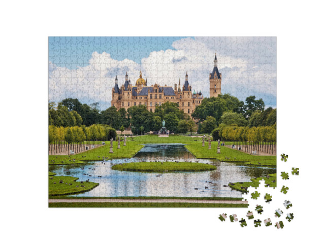Puzzle 1000 Teile „Das märchenhafte Schloss in Schwerin“