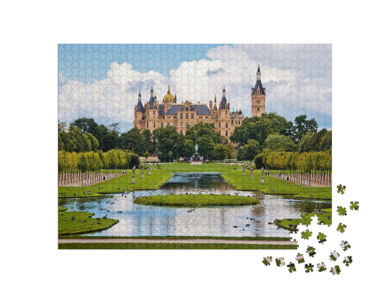 Puzzle 1000 Teile „Das märchenhafte Schloss in Schwerin“