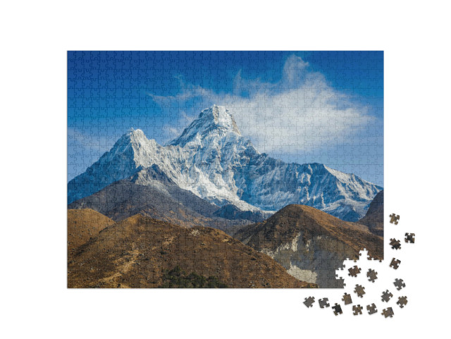 Puzzle 1000 Teile „Mount Ama Dablam in der Everest-Region des Himalayas, Nepal“