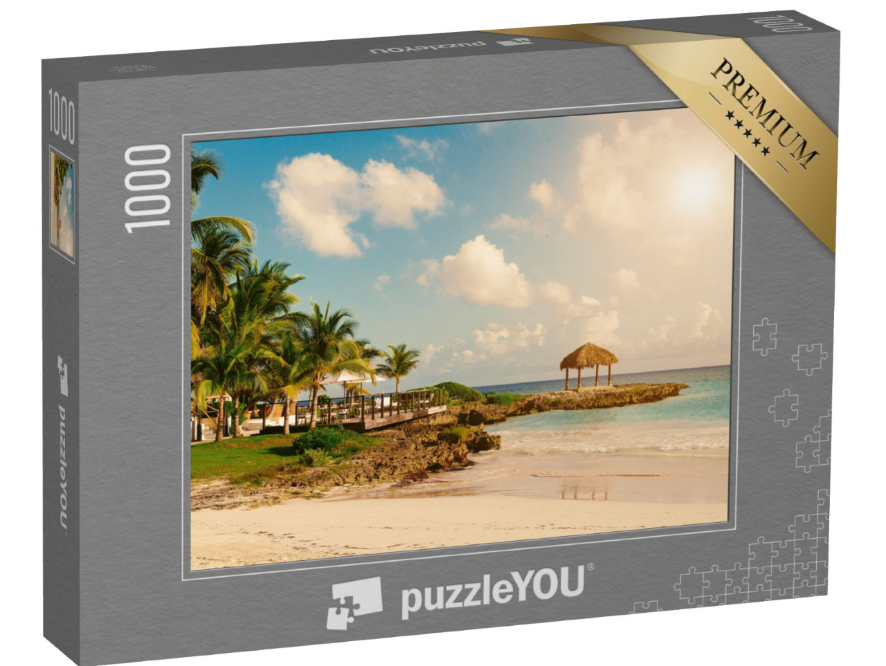 Puzzle 1000 Teile „Karibisches Strandparadies“