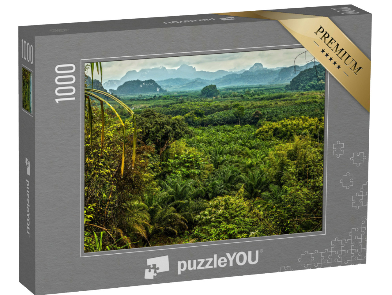 Puzzle 1000 Teile „Regenwaldlandschaft in Thailand“