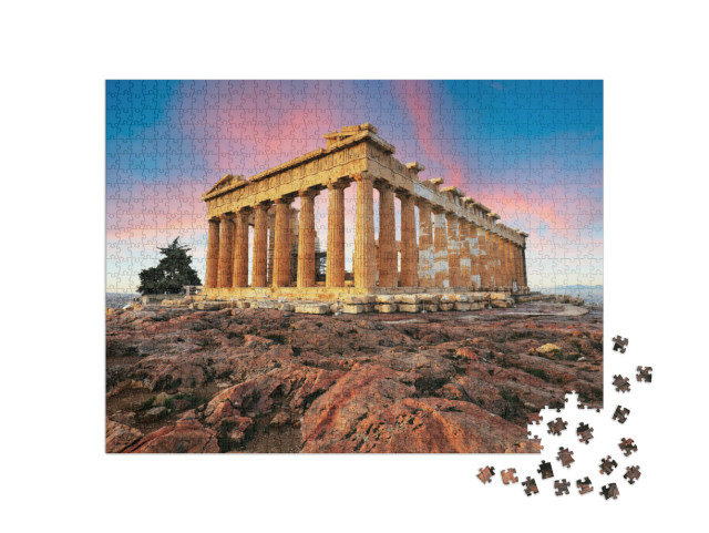 Puzzle 1000 Teile „Parthenon auf der Akropolis, Athen, Griechenland“