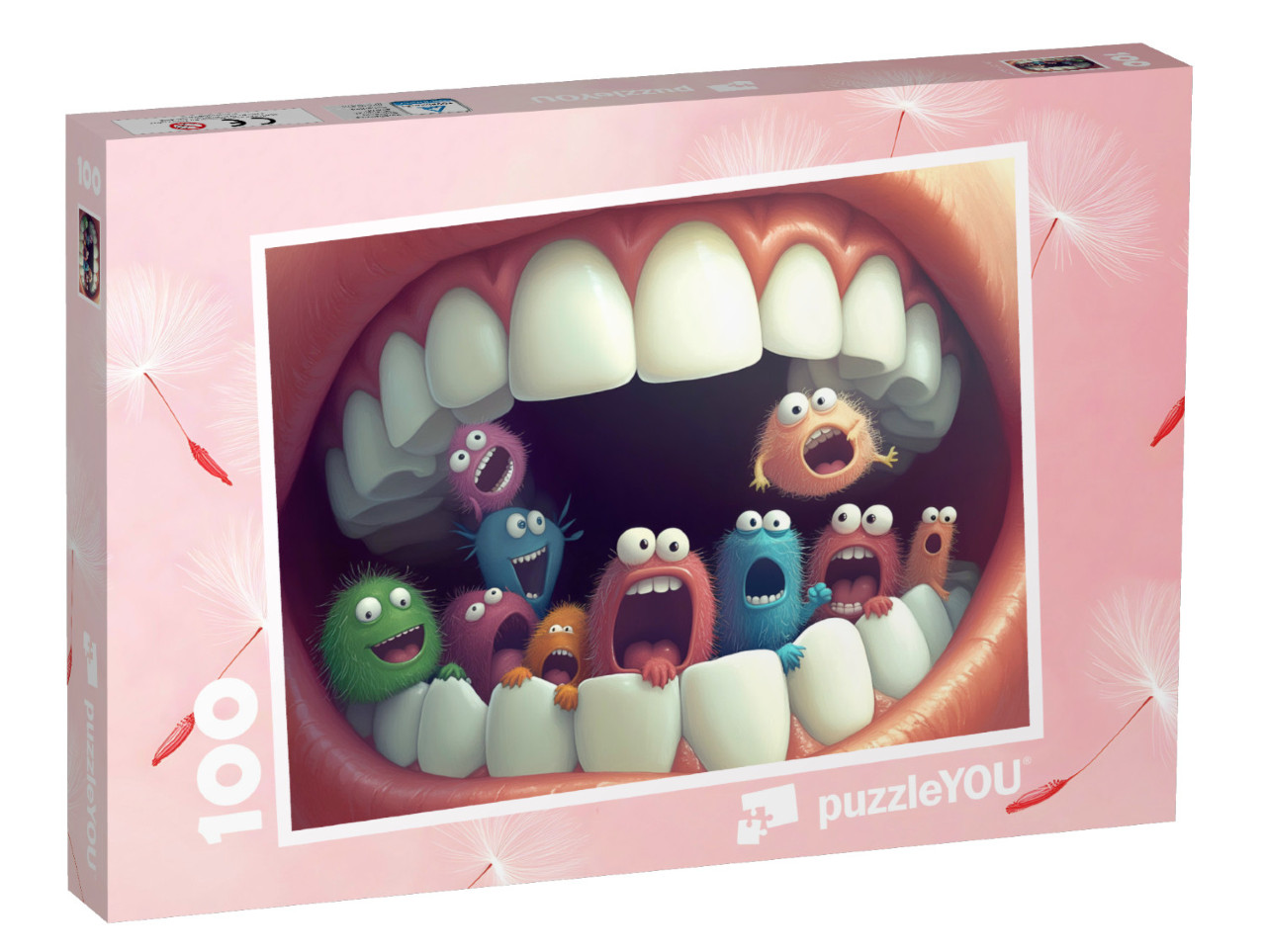 Puzzle 100 Teile „Die Zahnmonster schlagen zu“