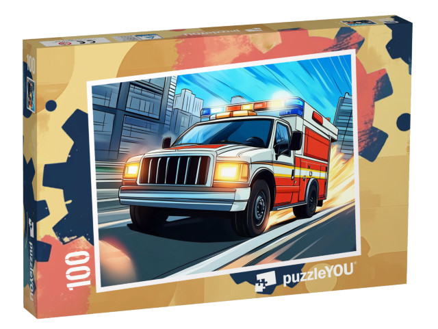 Puzzle 100 Teile „Auf großer Rettungsmission“