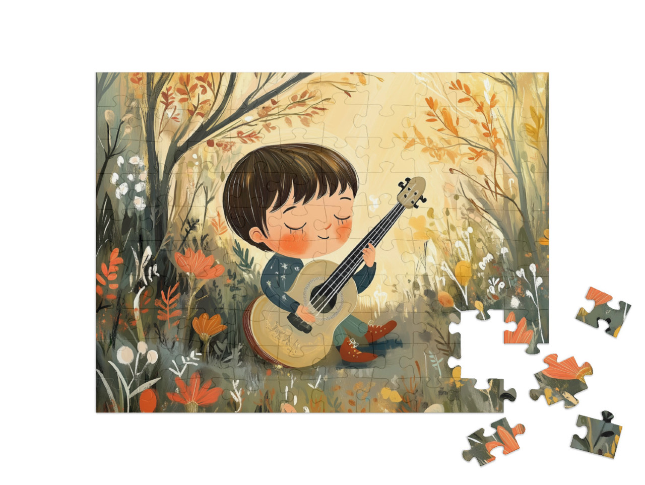 Puzzle 100 Teile „Ein Lied für die Welt“