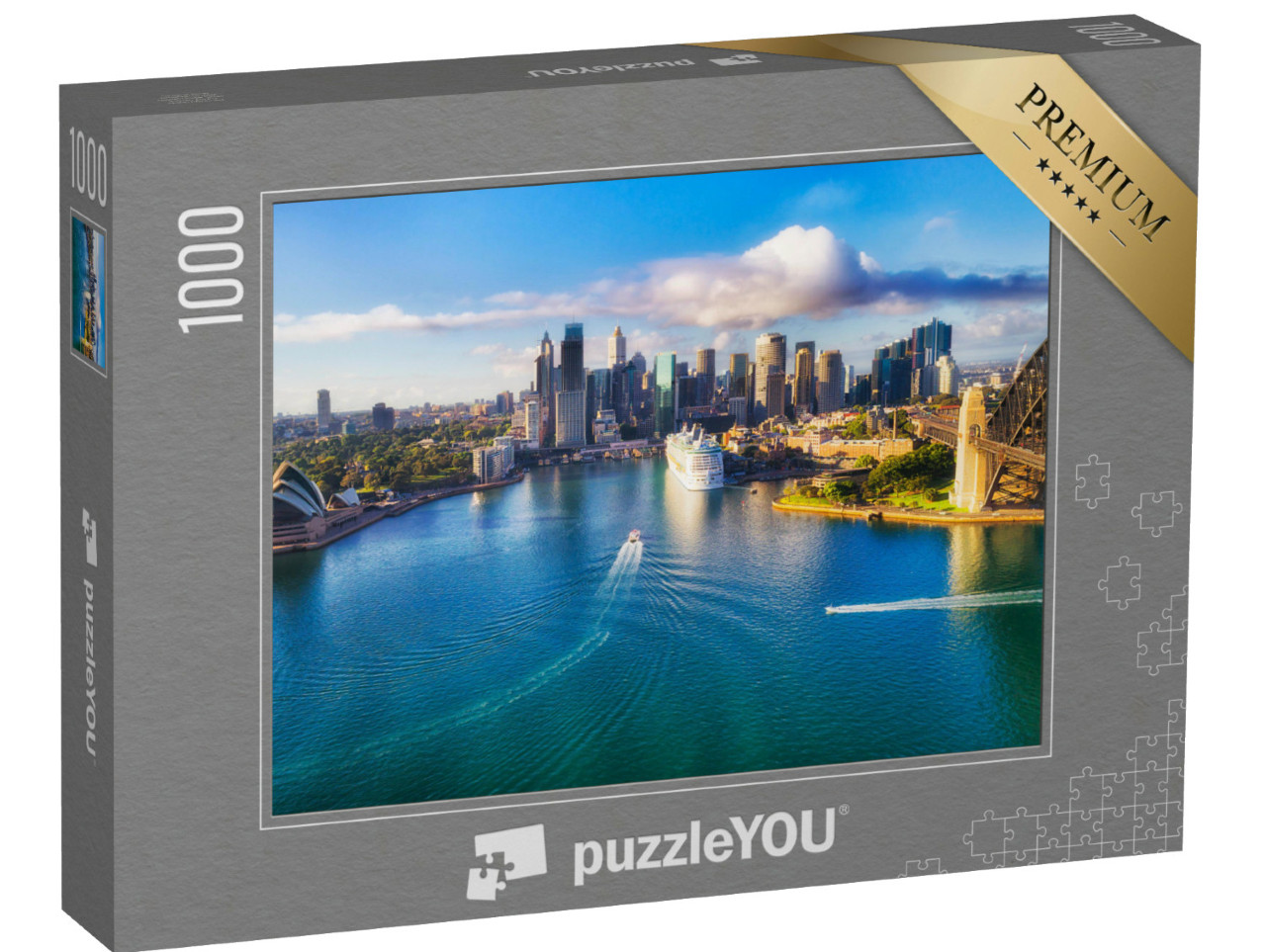 Puzzle 1000 Teile „Der Hafen von Sydney mit der weltberühmten Oper“