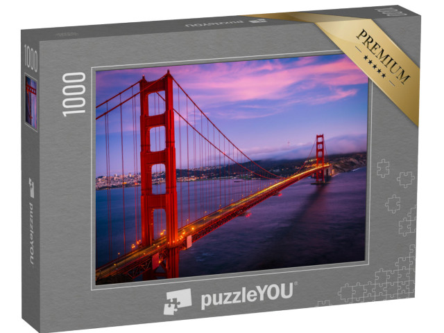 Puzzle 1000 Teile „Majestätische Golden Gate Bridge, San Francisco, Kalifornien, USA“