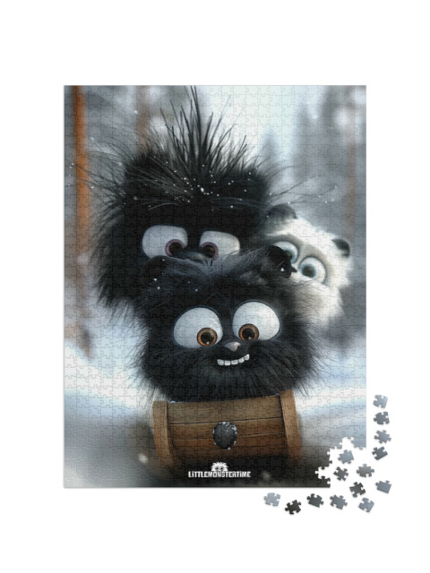 Puzzle 1000 Teile „LITTLEMONSTERTIME: Max, Sam and Sue“