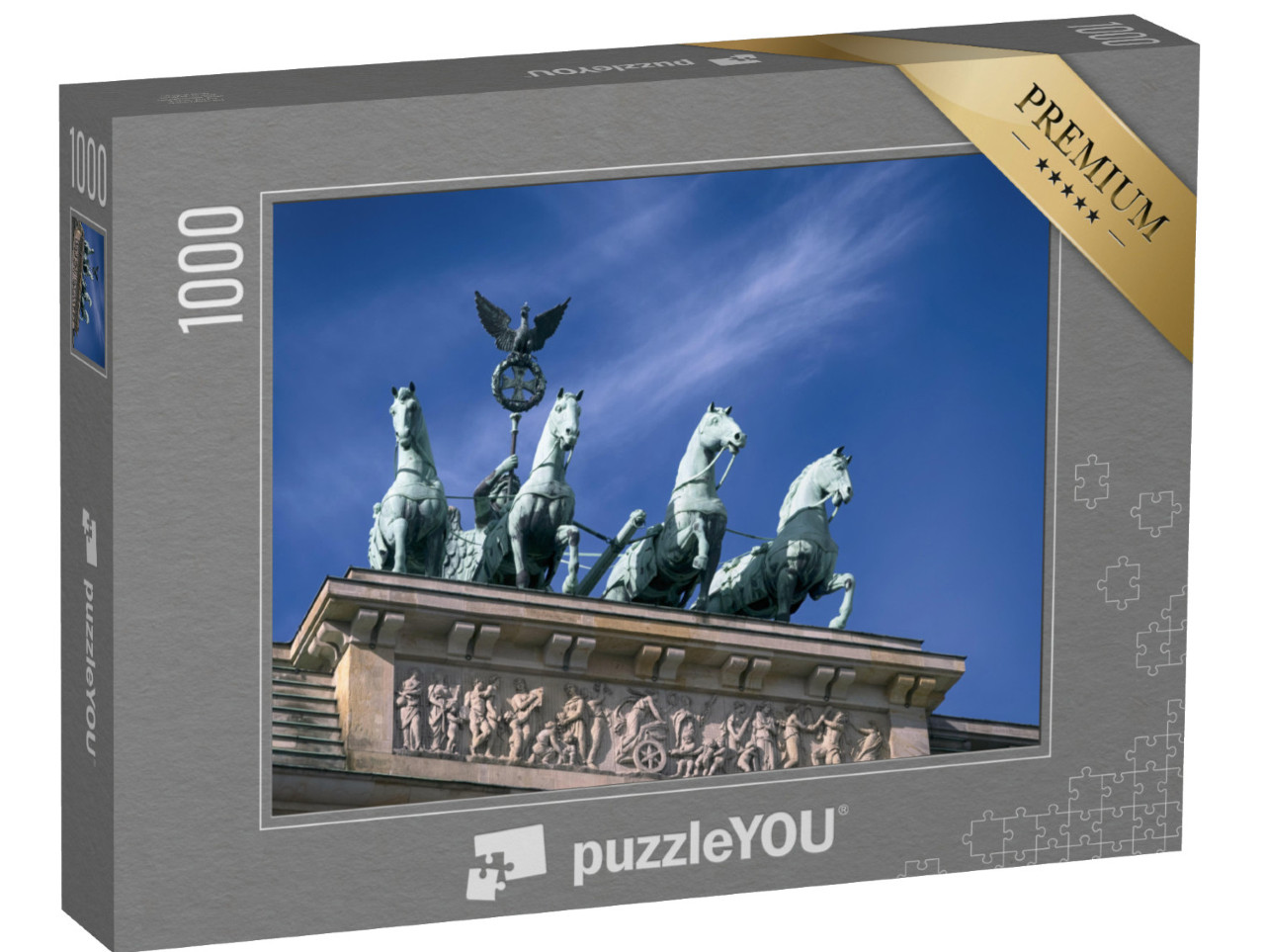 Puzzle 1000 Teile „Quadriga auf dem Brandenburger Tor in Berlin, Deutschland“