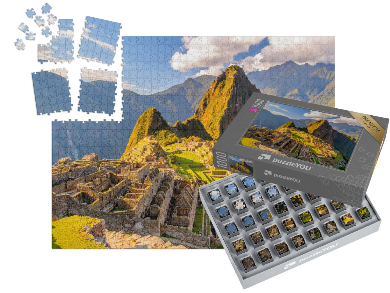 Puzzle „Peru, Südamerika: Machu Picchu, UNESCO-Weltkulturerbe“ | SMART SORTED® 1000 Teile