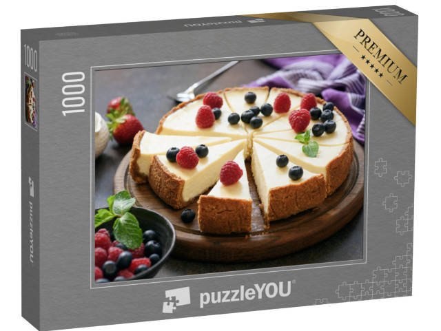 Puzzle 1000 Teile „Frisch gebackener New York Cheesecake“