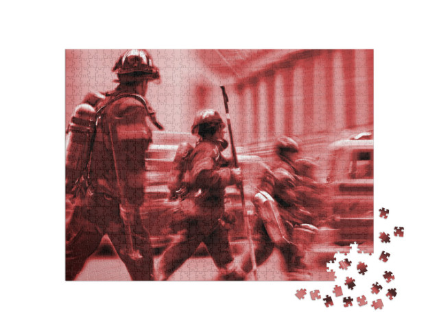 Puzzle 1000 Teile „Feuerwehrmänner“