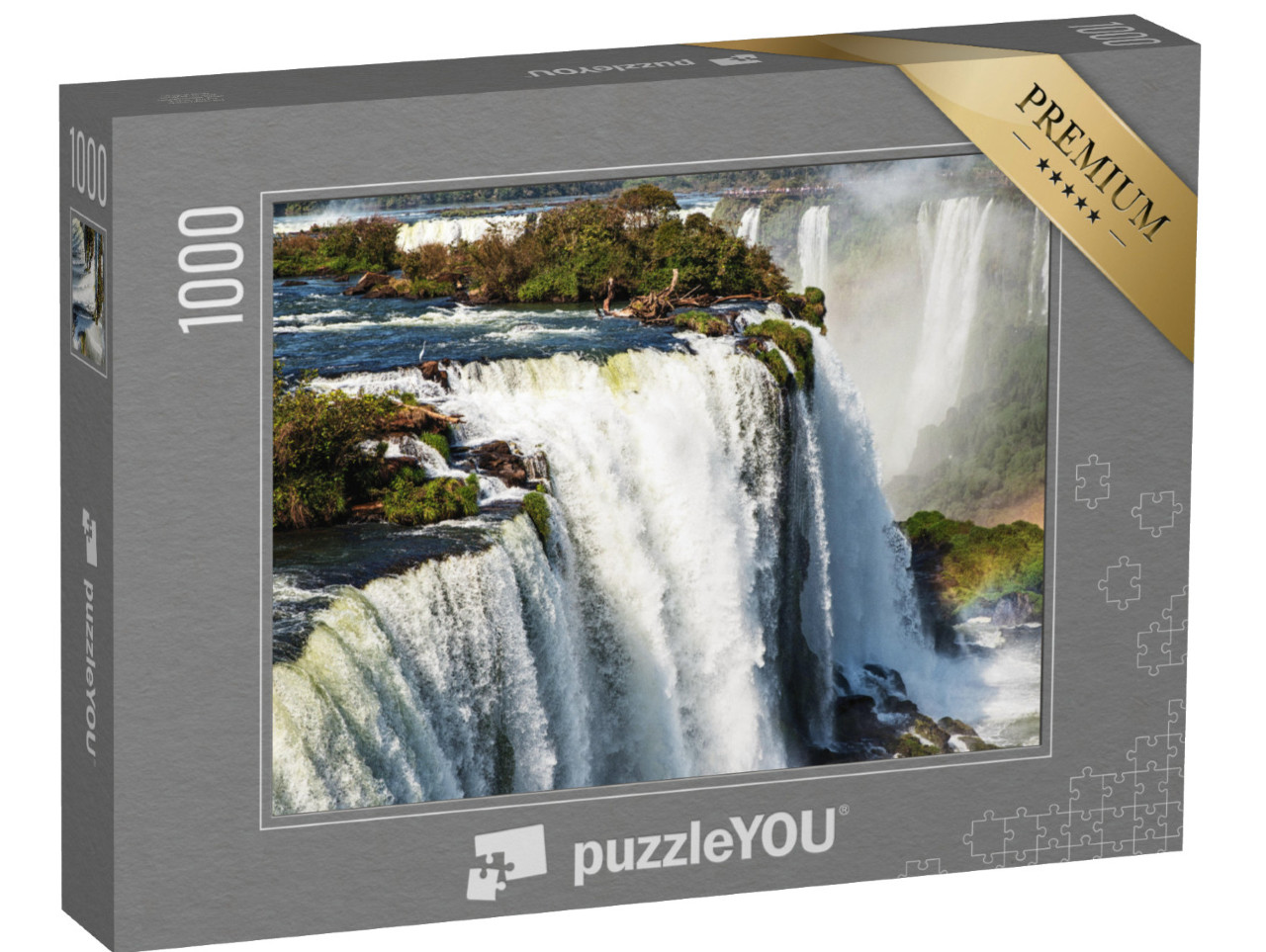 Puzzle 1000 Teile „Riesige Wasserfälle: Iguazu-Nationalpark, UNESCO-Weltkulturerbe, Argentinien“