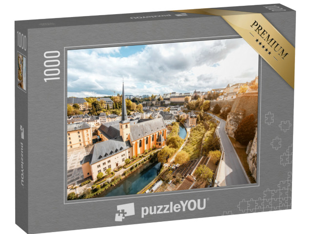 Puzzle 1000 Teile „St. Johannes Kirche und der Abtei Neumünster in Luxemburg-Stadt“