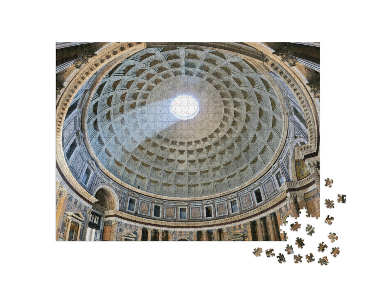 Puzzle 1000 Teile „Antikes architektonisches Meisterwerk: Das Pantheon in Rom“