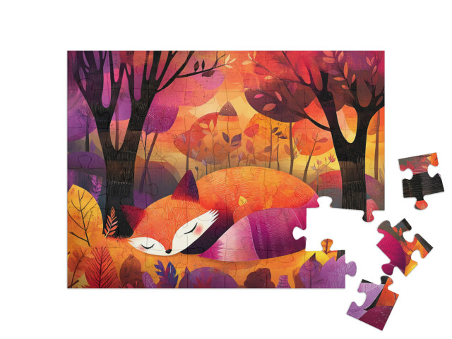 Puzzle 48 Teile „Fuchs Ferdinand im Traumland“