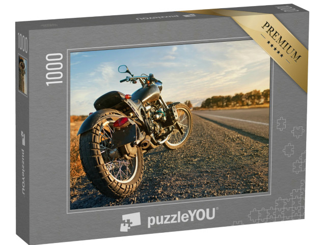 Puzzle 1000 Teile „Motorrad unter freiem Himmel“