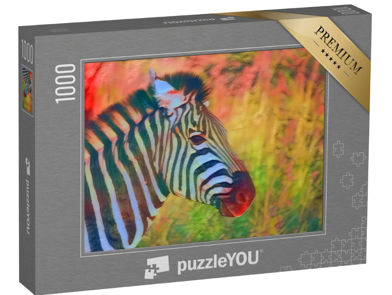 Puzzle 1000 Teile „im Kunst-Stil von Franz Marc - Zebra - Puzzle-Kollektion Künstler & Gemälde“