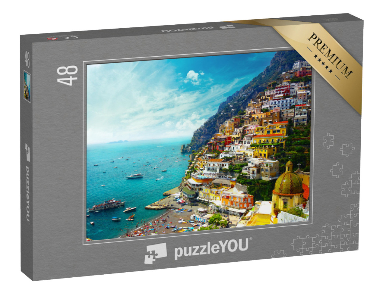 Puzzle 48 Teile „Positano amalfi, Italien“