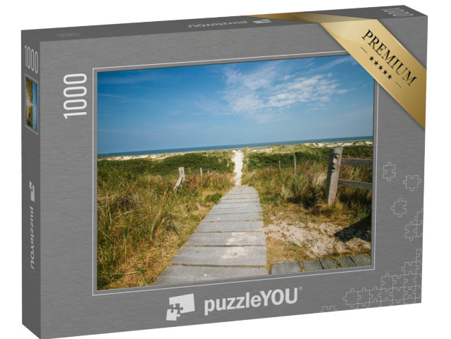 Puzzle 1000 Teile „Waldweg zum Strand von Wangerooge“