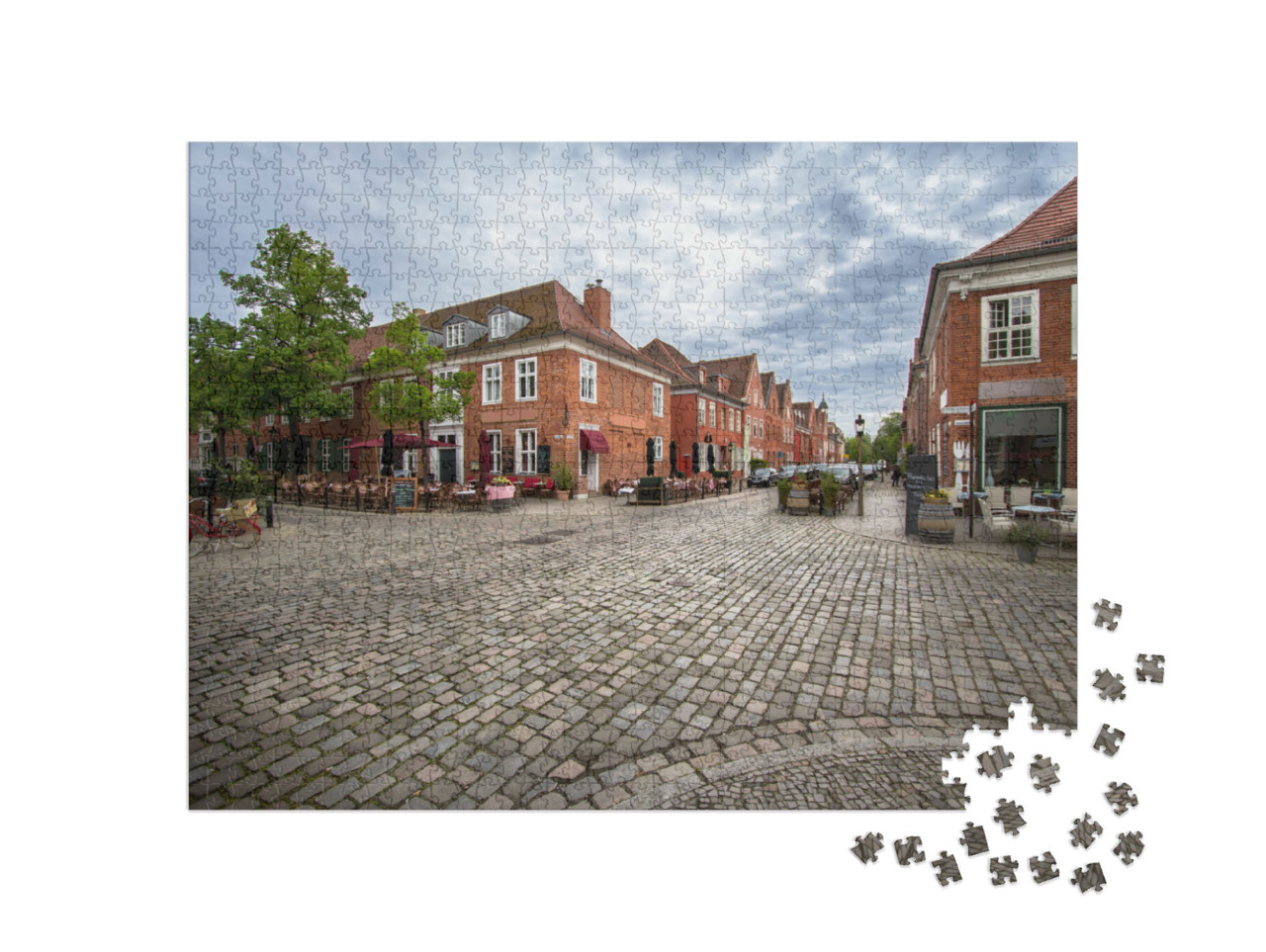 Puzzle 1000 Teile „Das Holländische Viertel der Stadt Potsdam, Brandenburg, Deutschland“