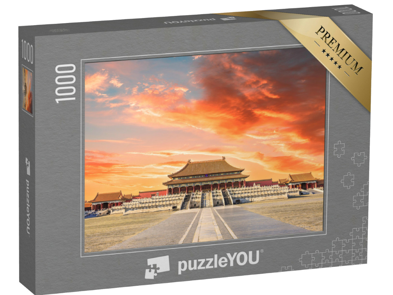 Puzzle 1000 Teile „Die alten Königspaläste der Verbotenen Stadt in Peking, China“