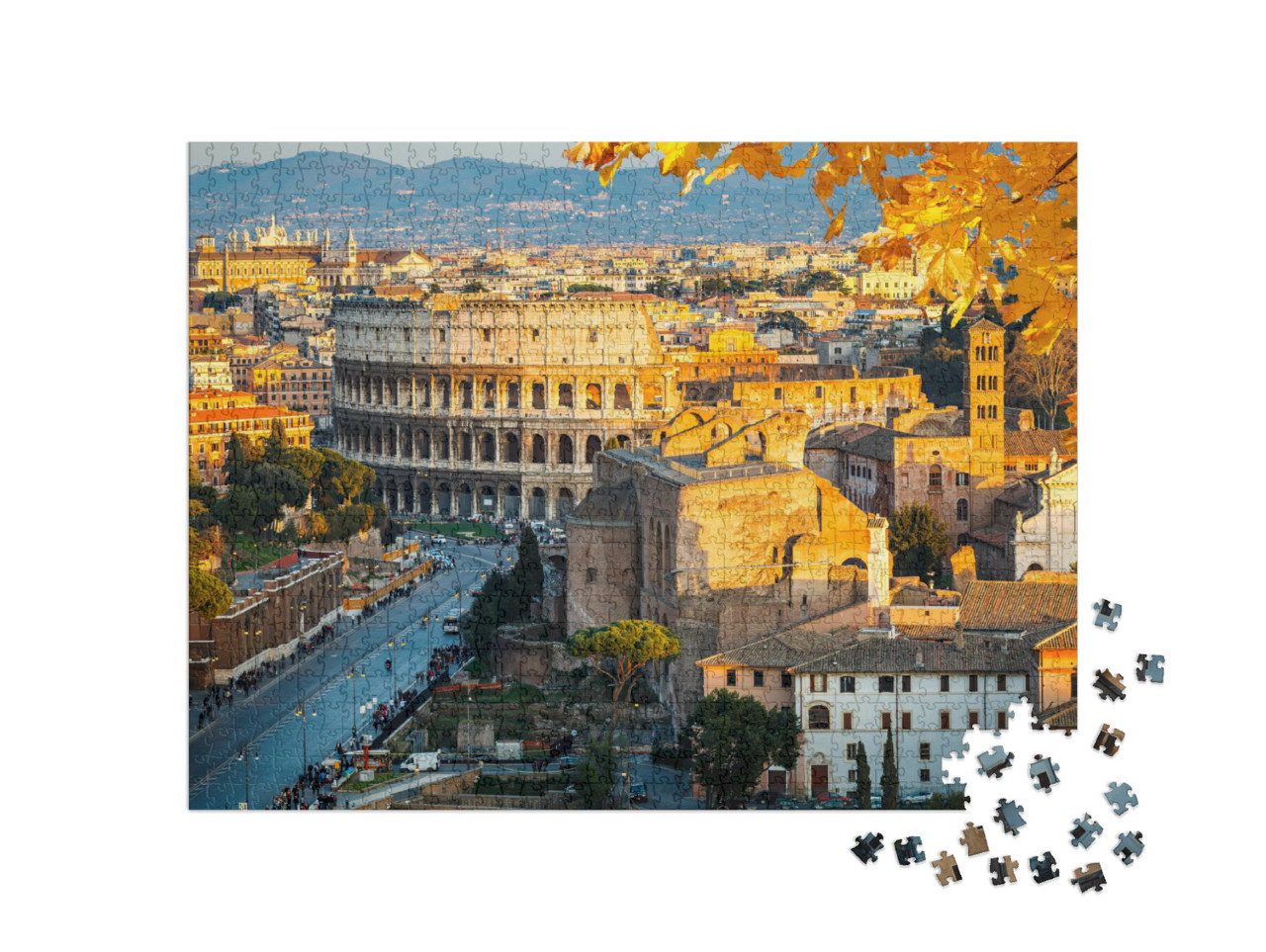 Puzzle 1000 Teile „Beeindruckendes Kolosseum in Rom, Italien“