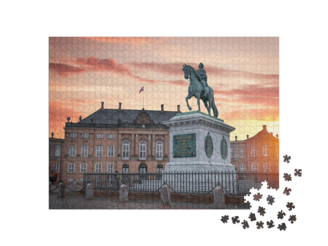 Puzzle 1000 Teile „Das königliche Schloss Amalienborg in Kopenhagen“