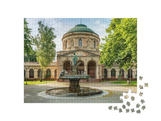 Puzzle 1000 Teile „Hygieia-Brunnen in Karlsruhe“
