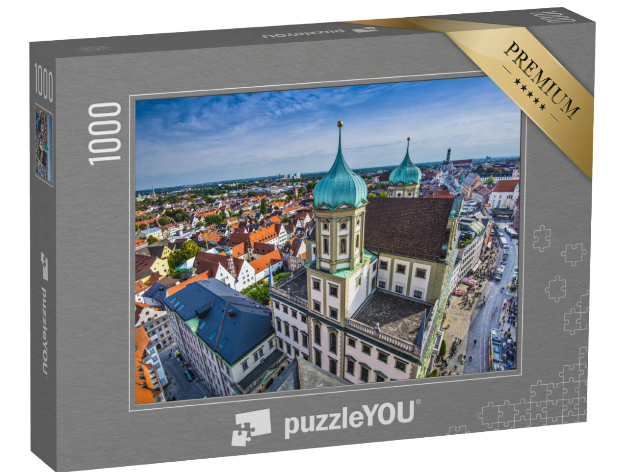 Puzzle 1000 Teile „Augsburg Deutschland altes Stadtbild.“