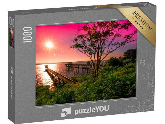 Puzzle 1000 Teile „Morgenlicht über dem Meer“