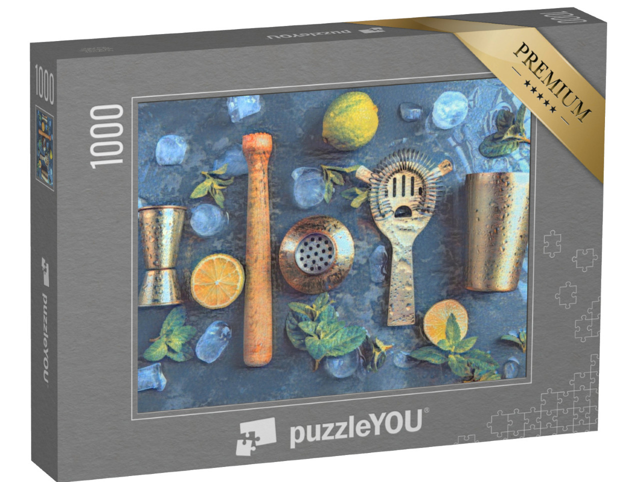 Puzzle 1000 Teile „im Stil von Paul-Cezanne - Cocktails - Puzzle-Kollektion Künstler & Gemälde“