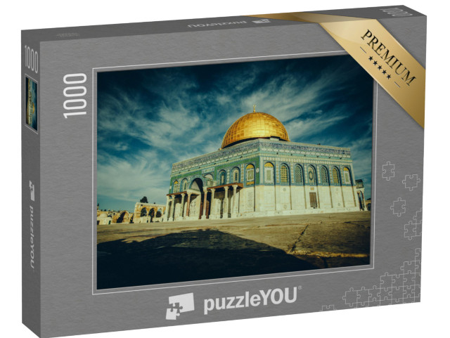 Puzzle 1000 Teile „Der Felsendom mit seiner goldenen Kuppel, Jerusalem, Israel“