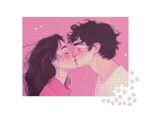 Puzzle 1000 Teile „Liebe zum Valentinstag“
