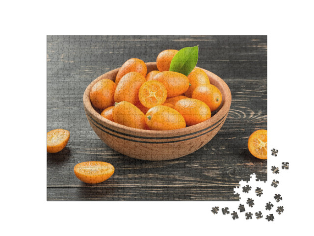 Puzzle 1000 Teile „Schale mit frischem Obst: Kumquat“