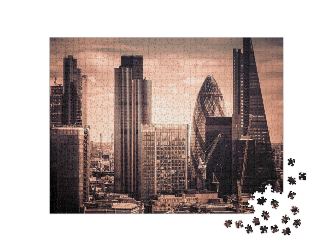 Puzzle 1000 Teile „Wolkenkratzer, London“
