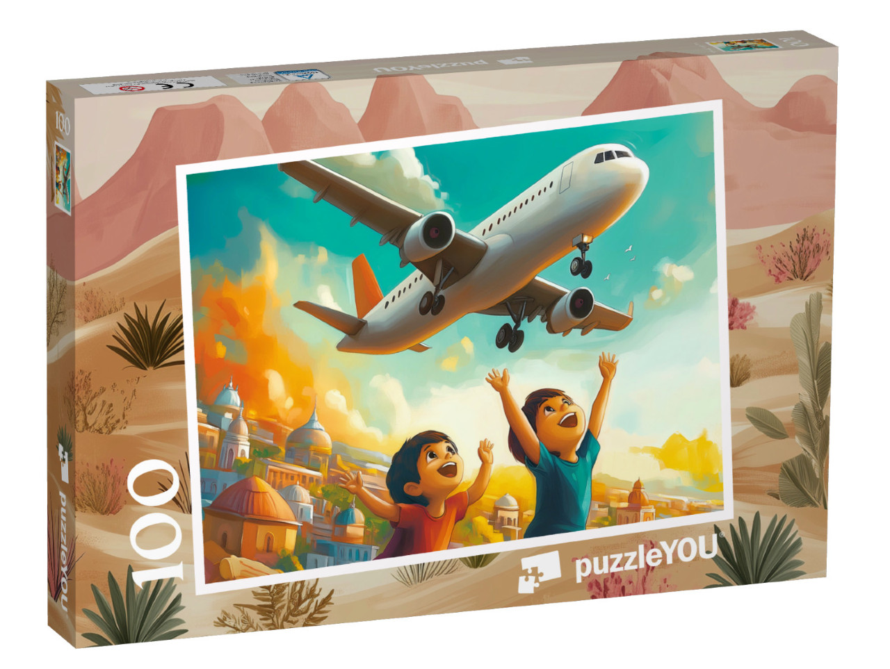 Puzzle 100 Teile „Jubel beim Abheben“