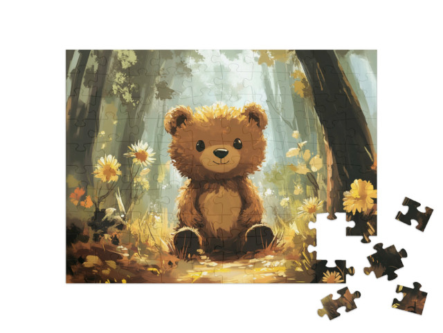 Puzzle 100 Teile „Die Welt des Bären Bruno“