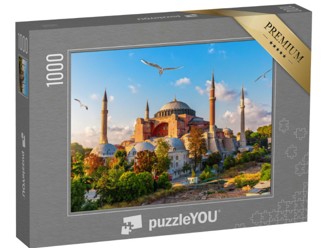 Puzzle 1000 Teile „Blick auf die Hagia Sophia, Istanbul, Türkei“