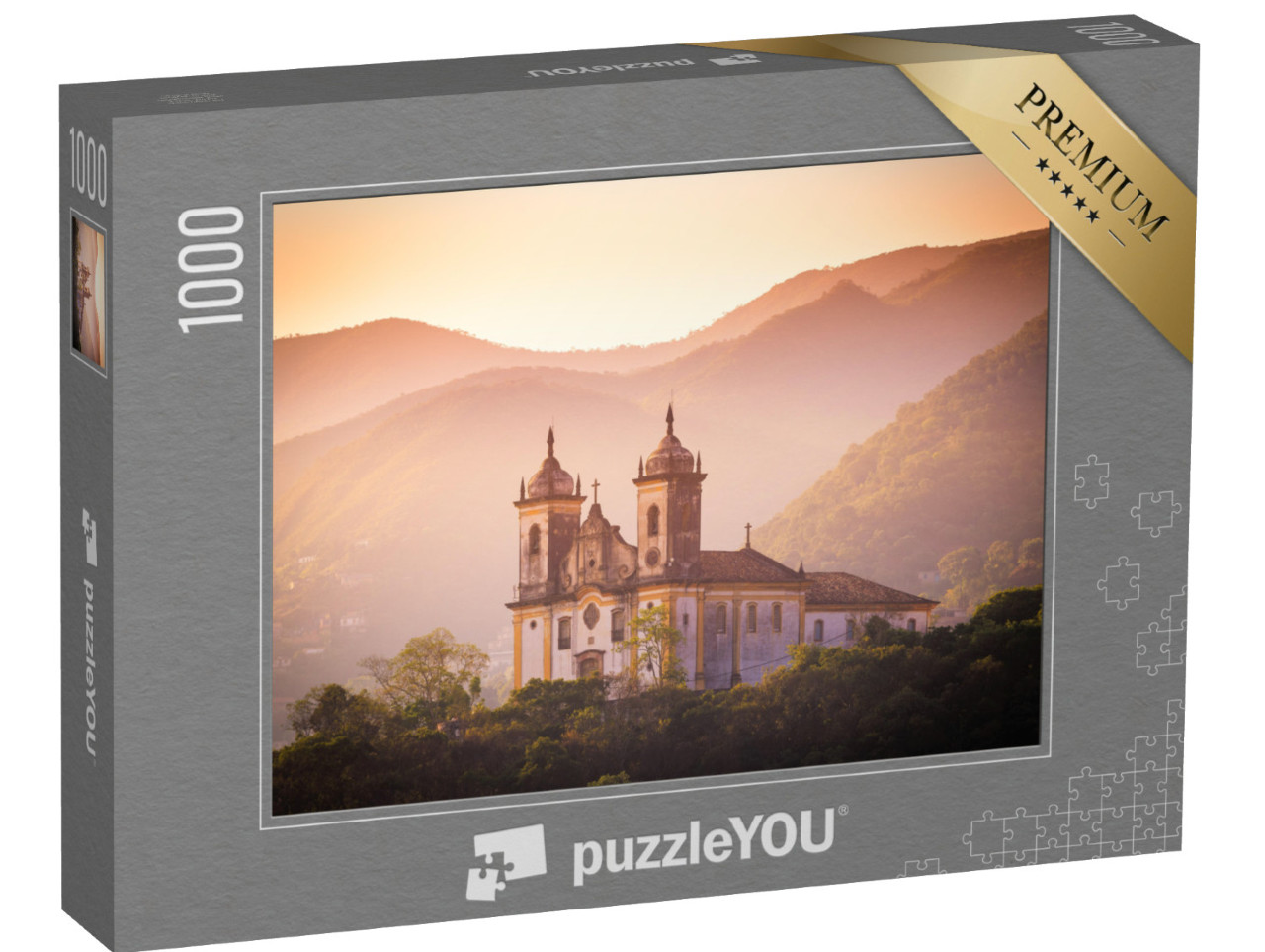 Puzzle 1000 Teile „Kirche von Ouro Preto, Minas Gerais, Brasilien“