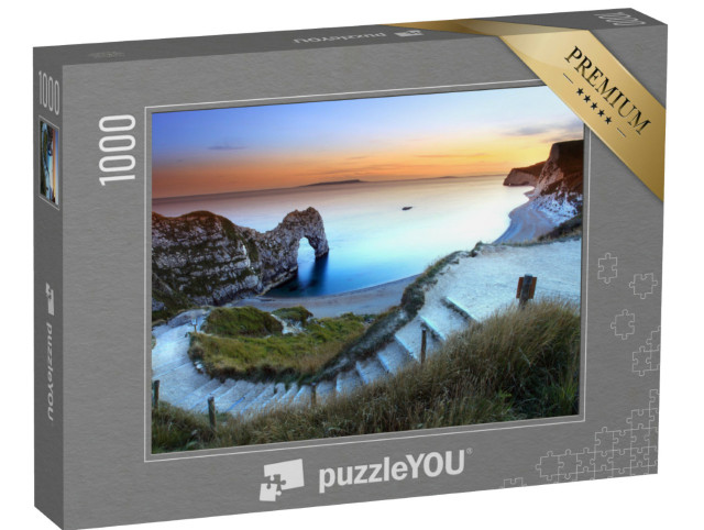 Puzzle 1000 Teile „Sonnenuntergang in Dorset, England“