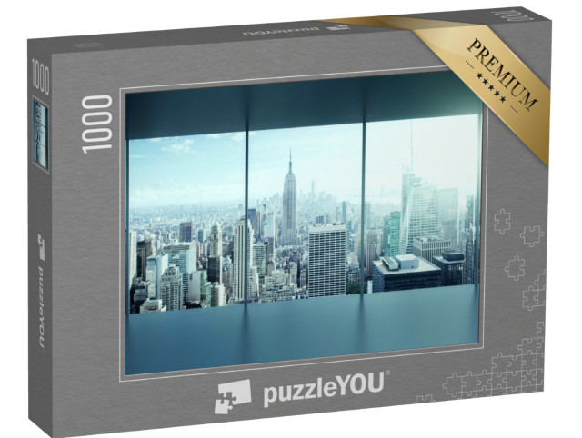 Puzzle 1000 Teile „Modernes Büro mit fantastischer Aussicht“