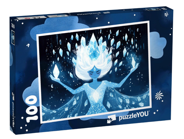 Puzzle 100 Teile „Der Zauber der Schneeprinzessin“