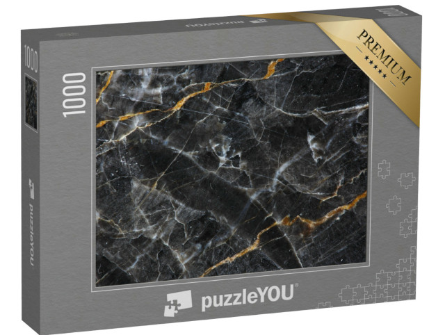 Puzzle 1000 Teile „Dunkelgrauer Marmor“
